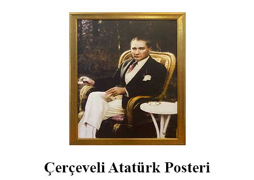 Çerçeveli Atatürk Posteri