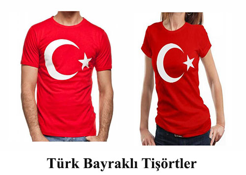 Türk Bayraklı Tişört