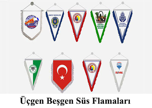 Üçgen Beşgen Süs Flaması