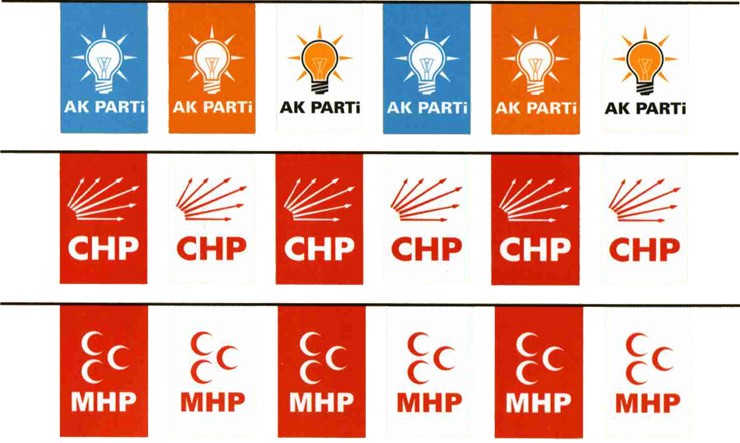 parti bayrakları